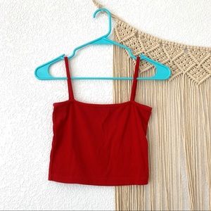 brandy melville red tank top